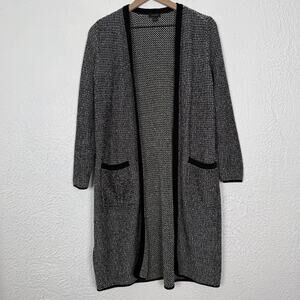 J. Jill Wearever Collection Long Open Front Cardigan Sweater Size Small